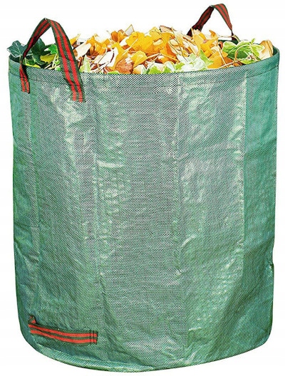 KOSZ OGRODOWY WOREK TORBA NA LIŚCIE TRAWĘ GAŁĘZIE 272L WODOODPORNY SKŁADANY