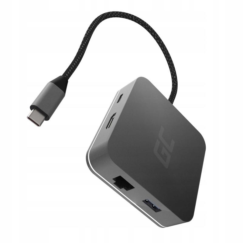 Green Cell Hub Usb-c Gc 6v1 3xUSB 3.0, Hdmi, RJ45 (Ethernet), Usb-c Pd