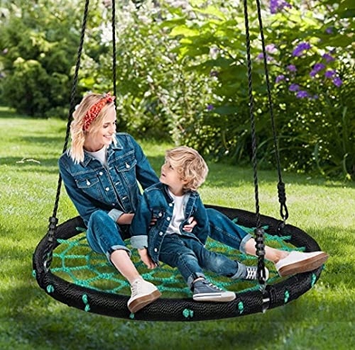 HUŚTAWKA BOCIANIE GNIAZDO XXL 120cm liny 18mm Głębokość produktu 120 cm