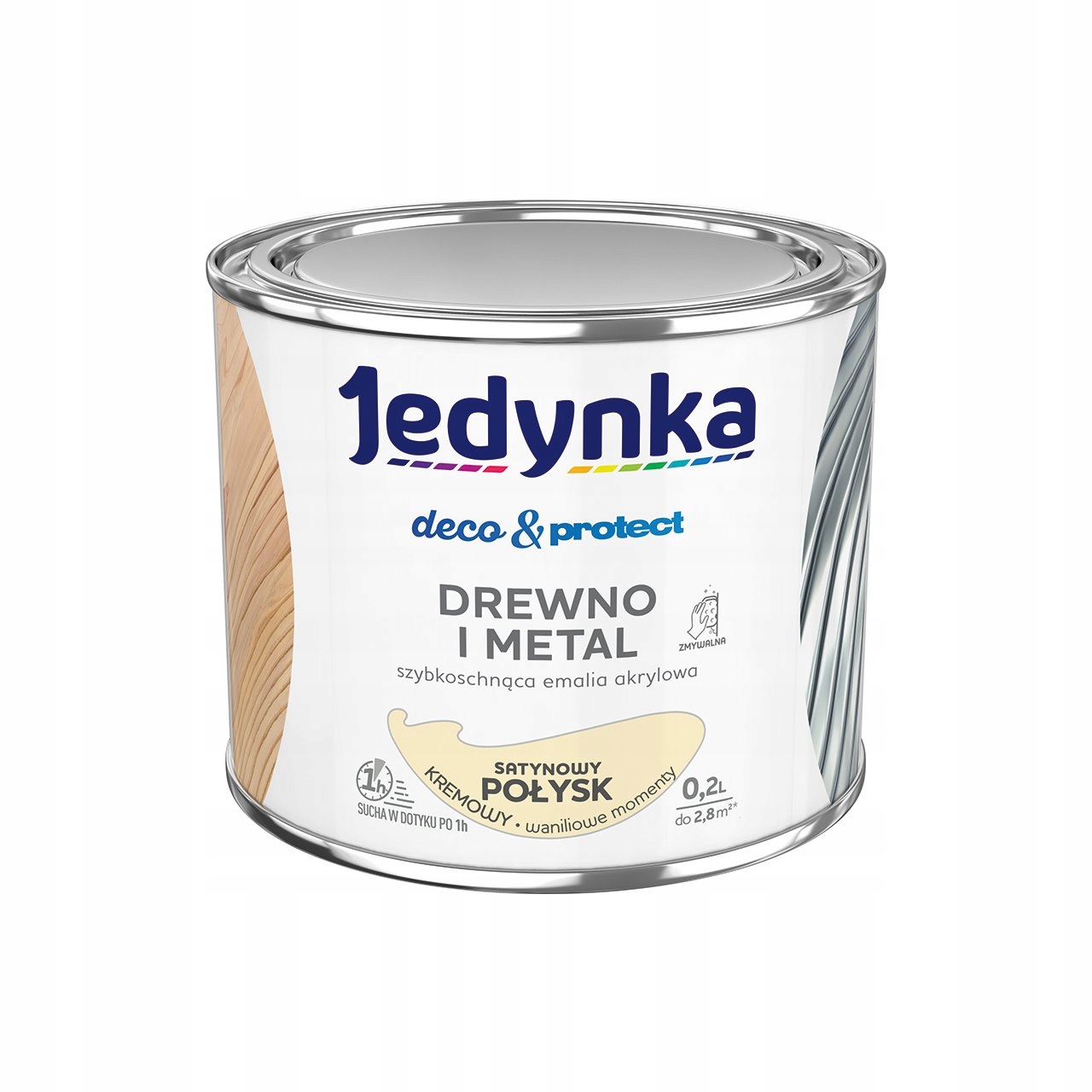 JEDYNKA D&P DREWNO i METAL 0,2l KREMOWY SATYNA