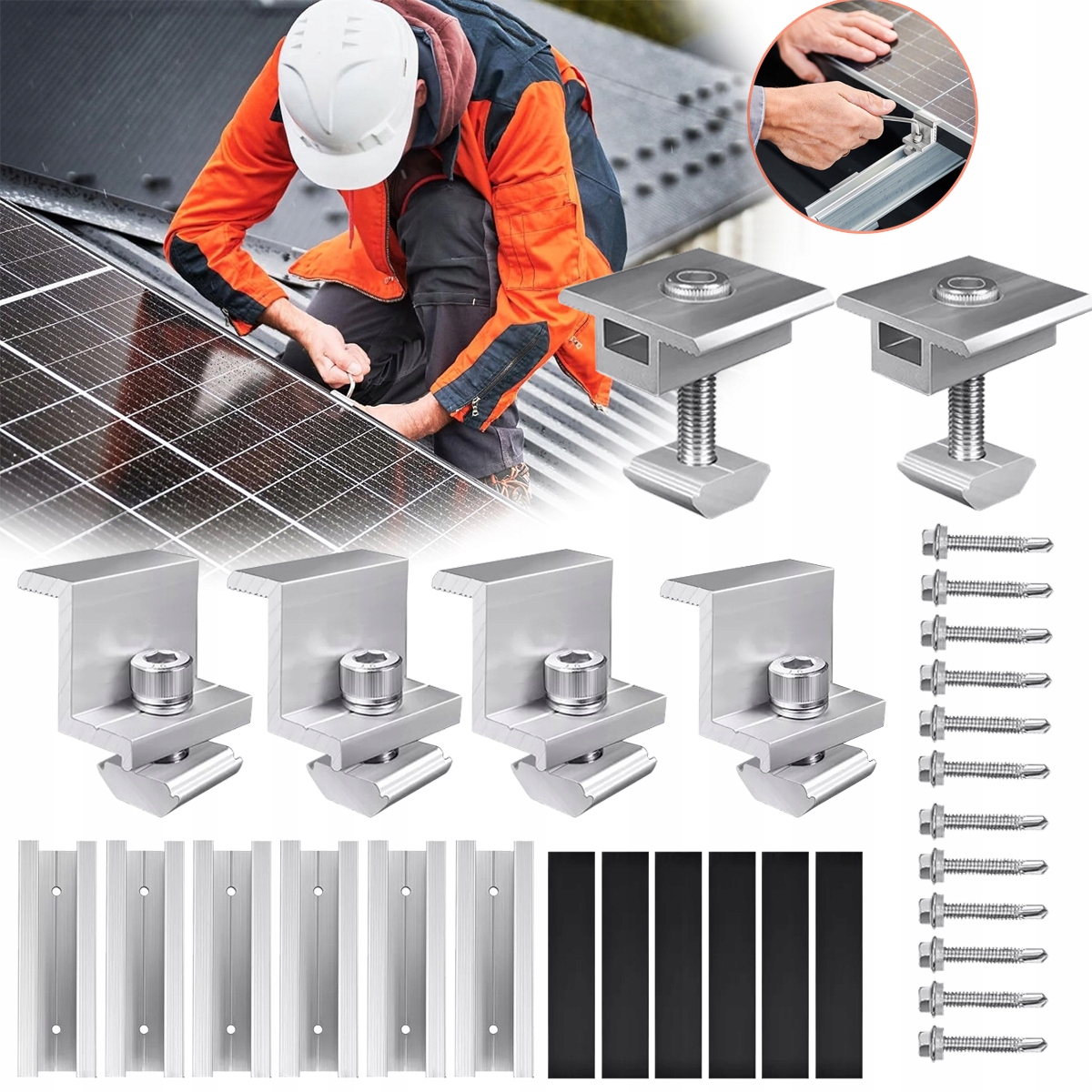 Uchwyt Dachowy Wspornik Montażowy Paneli Fotowoltaicznych Pv