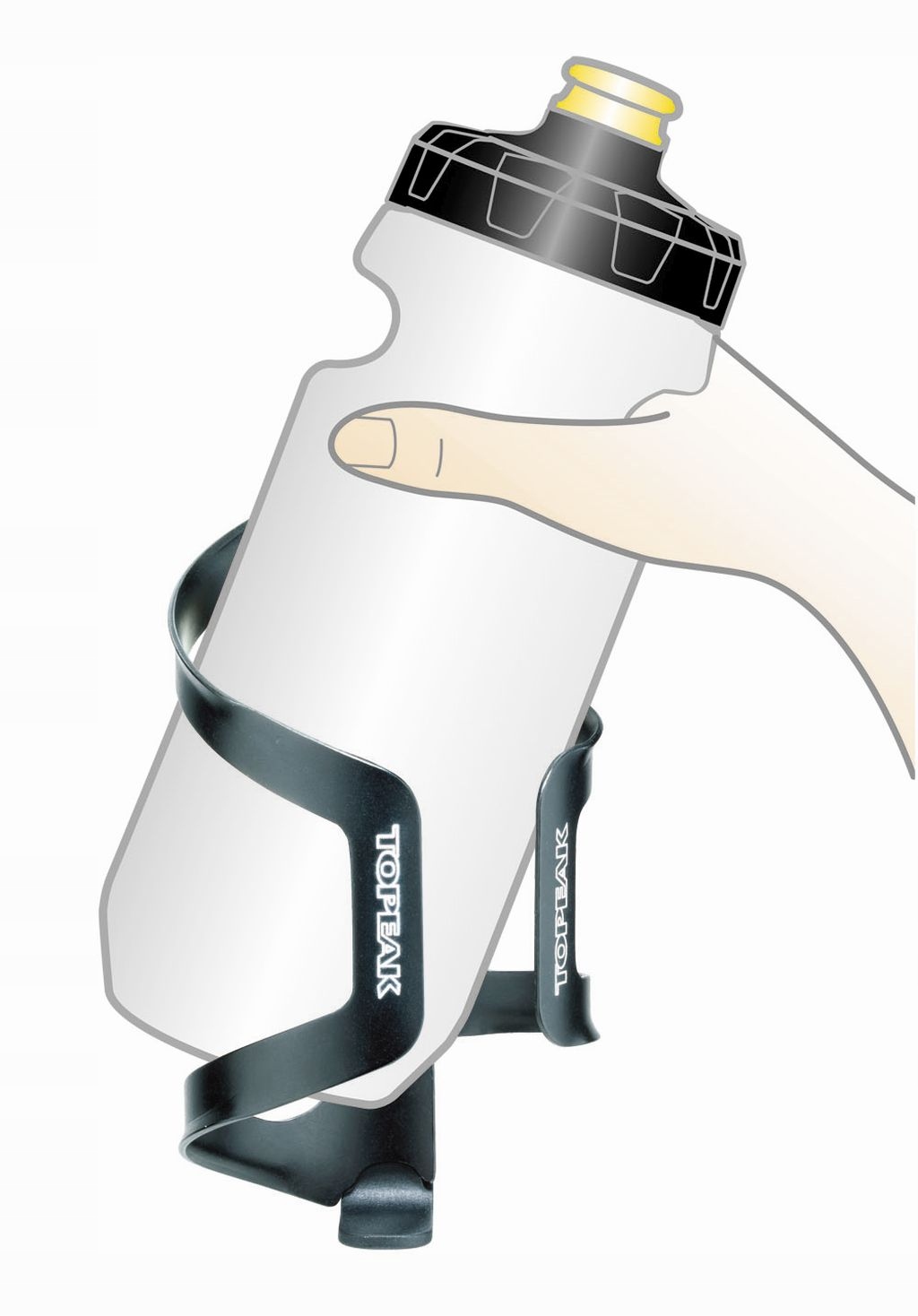 TOPEAK DUALSIDE CAGE ALU Koszyk Na Bidon Dwustron Model Dual Side Cage