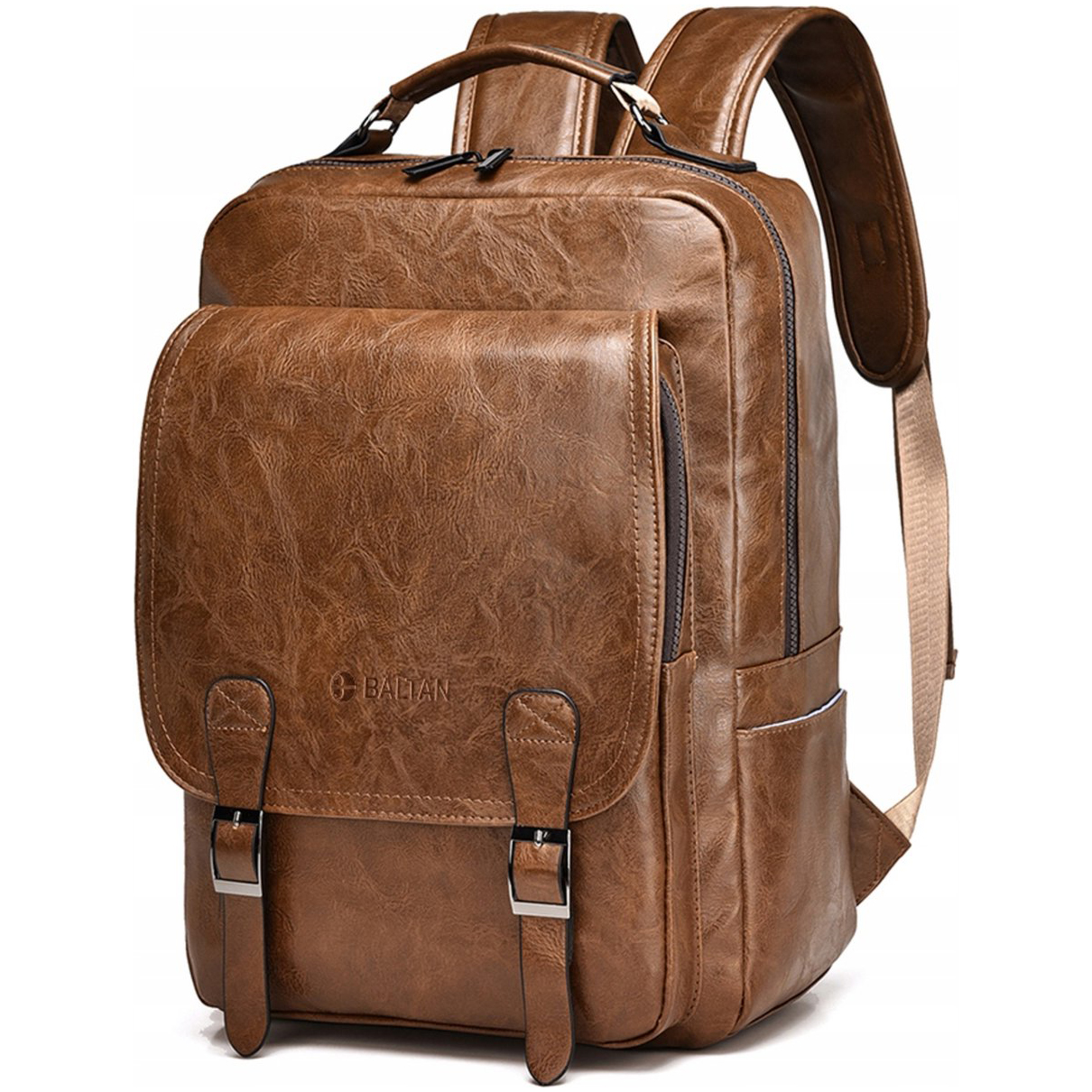 Plecak biznesowy na laptop Baltan Classic eko-skóra pojemny Jakość