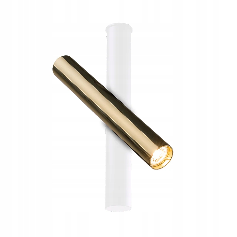 Amplex Mosadzný reflektor Akadi GU10 4W Biela trubica IP20