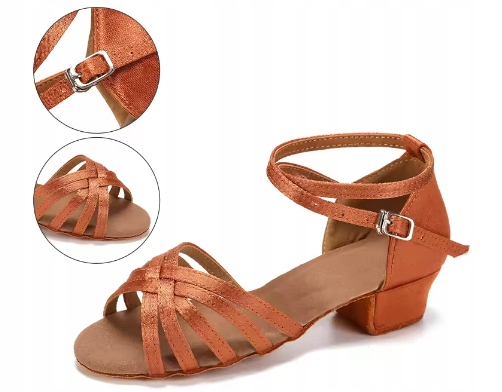 Buty Do Tańca R 30 Latino 19,5 CM Dziewczęce Beżowe Cieliste 430