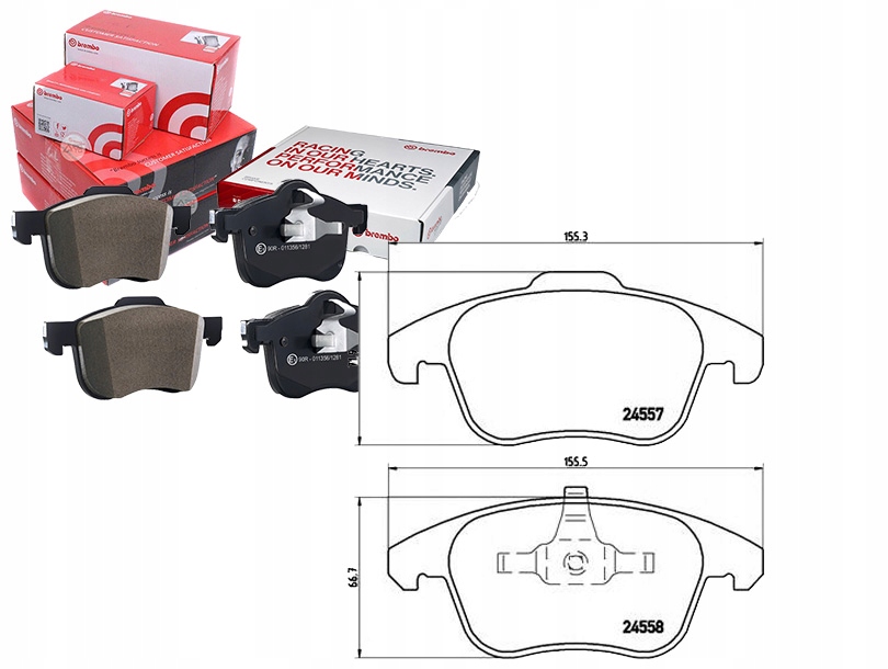 Sada Brzdových Destiček Brembo 13046072302 607