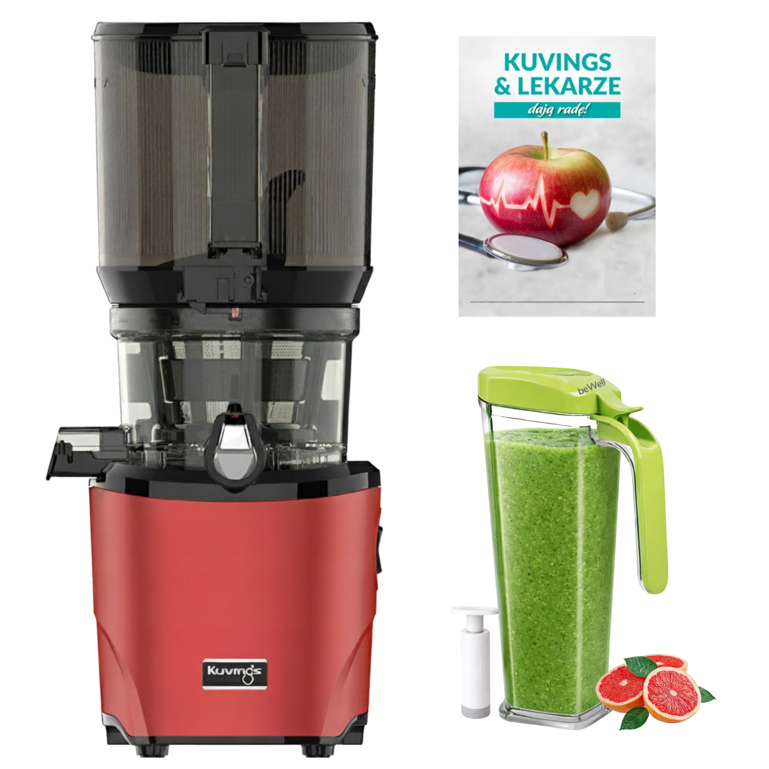 Kuvings AUTO10S Pomalý odšťavňovač na šťávy z ovoce a zeleniny Dárek
