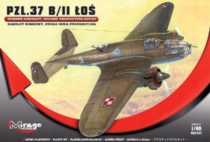 PZL-37B Los Polský Bombardovací letoun druhá série /Mirage Hobby