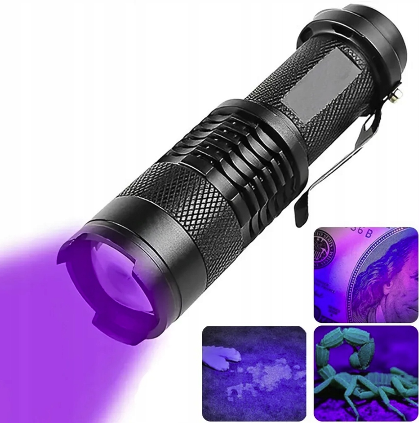 LATARKA UV DO BURSZTYNU KLIMATYZACJI BANKNOTÓW ZOOM