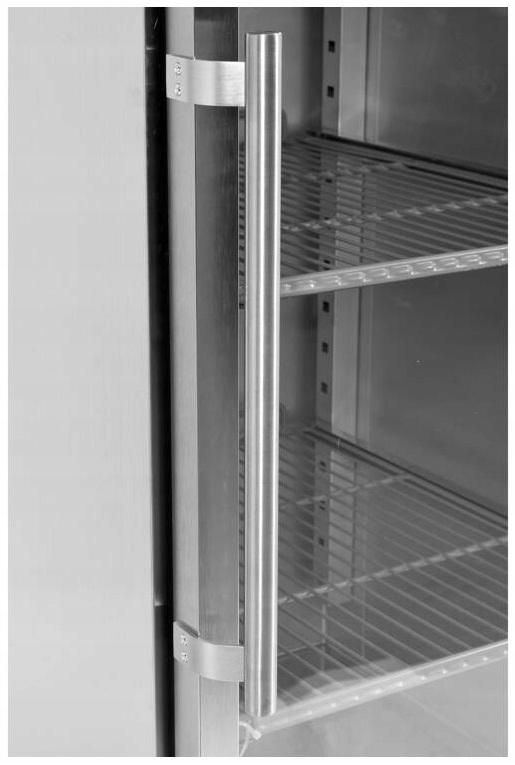 Szafa chłodnicza przeszklona GN 2/1 650L LED 83x74x201 cm Yato YG-05225