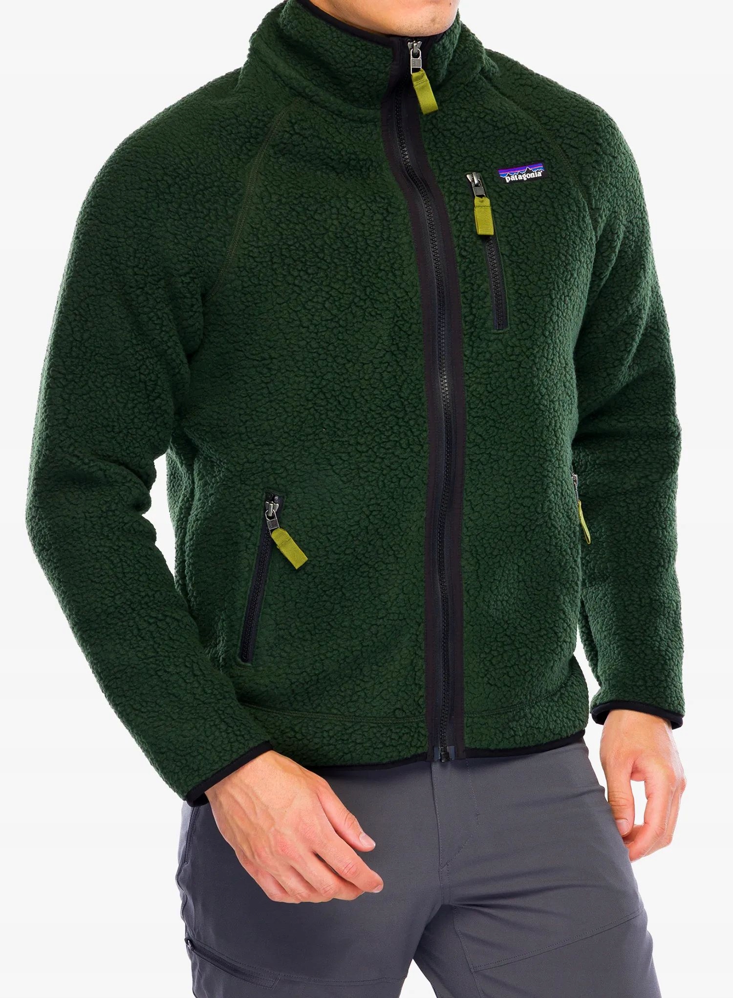 Bluza polarowa męska Patagonia Retro Pile Jkt Old Growth Green Rozmiar: M