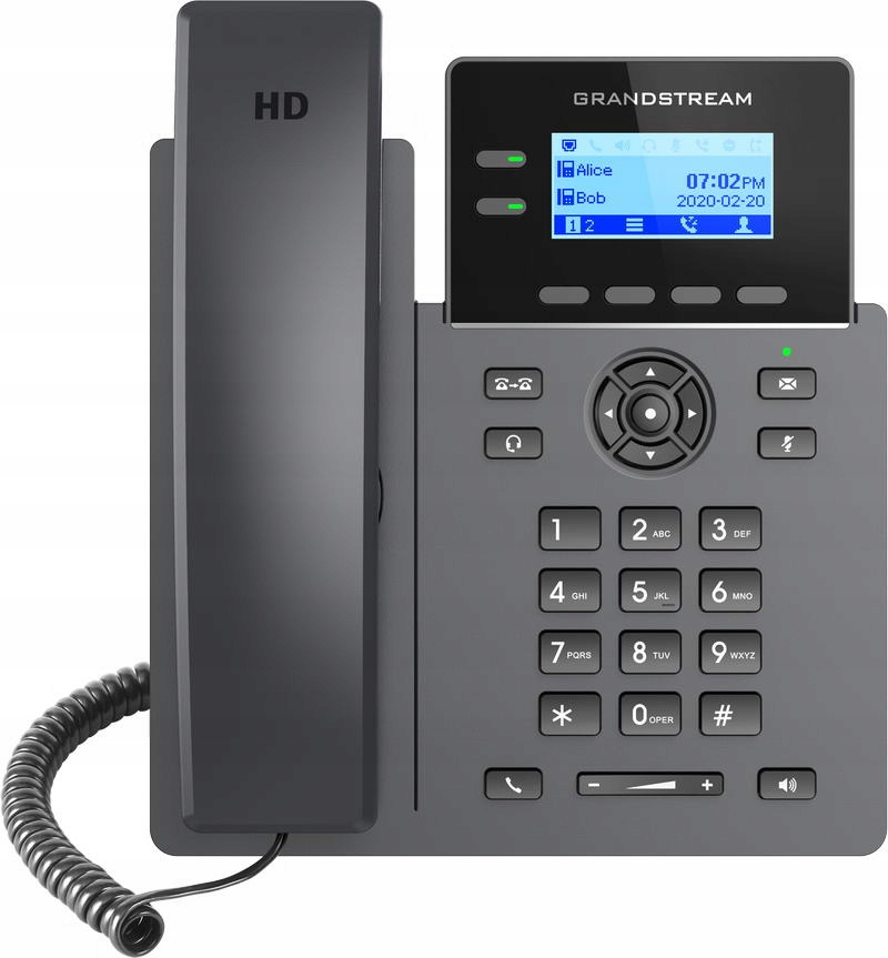 Grandstream GRP2602 Sip telefón, 2, 21" LCD podsv. displej, 4 Sip účty,…