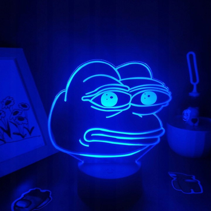 Lampka na biurko Żaba PEPE MEMY 16kol. LED PLEXIDO Marka Plexido