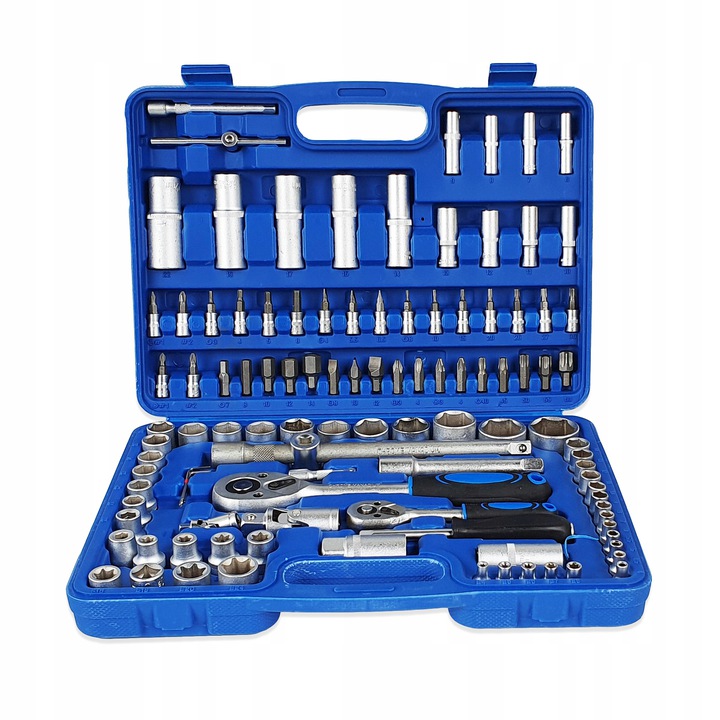 ZESTAW KLUCZY NASADOWYCH KLUCZE NASADOWE 108 EL.