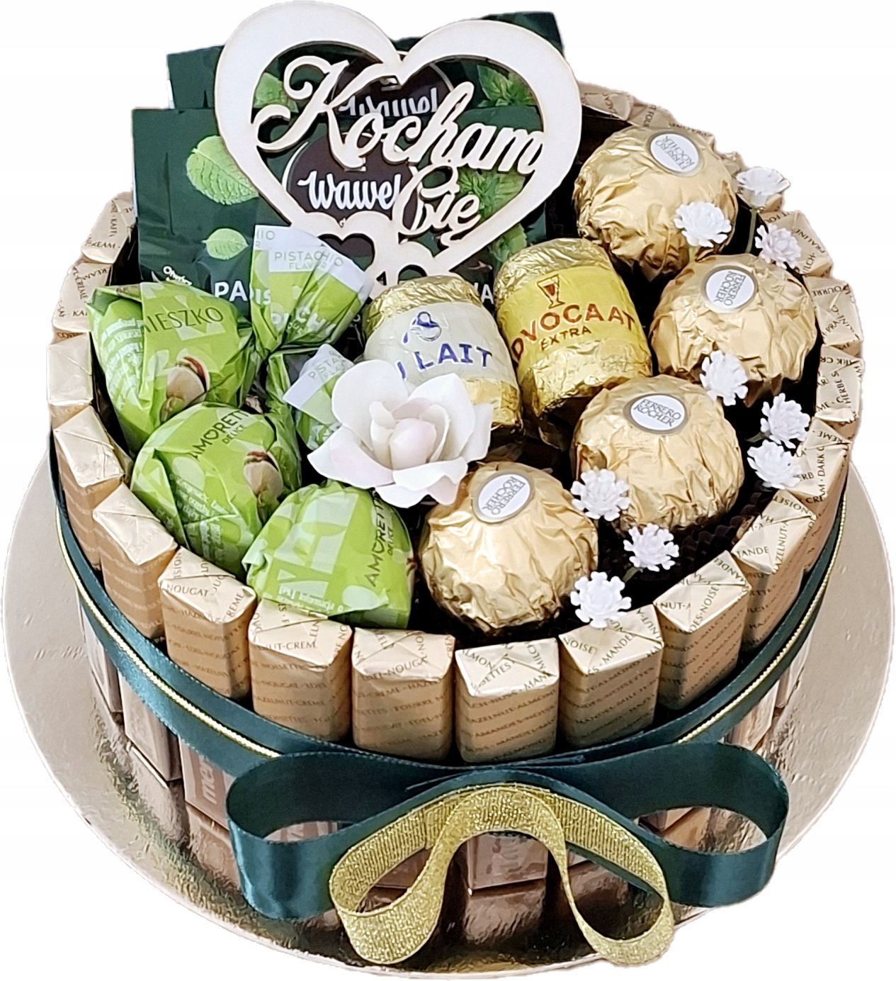 Tort Merci Zestaw Słodyczy Urodziny 40,50,60 dla Kobiety Mężczyzny