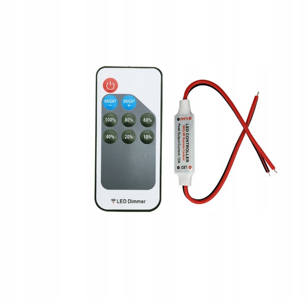 

Sterownik Led mono RF-radiowy 9P pilot 6A 72W