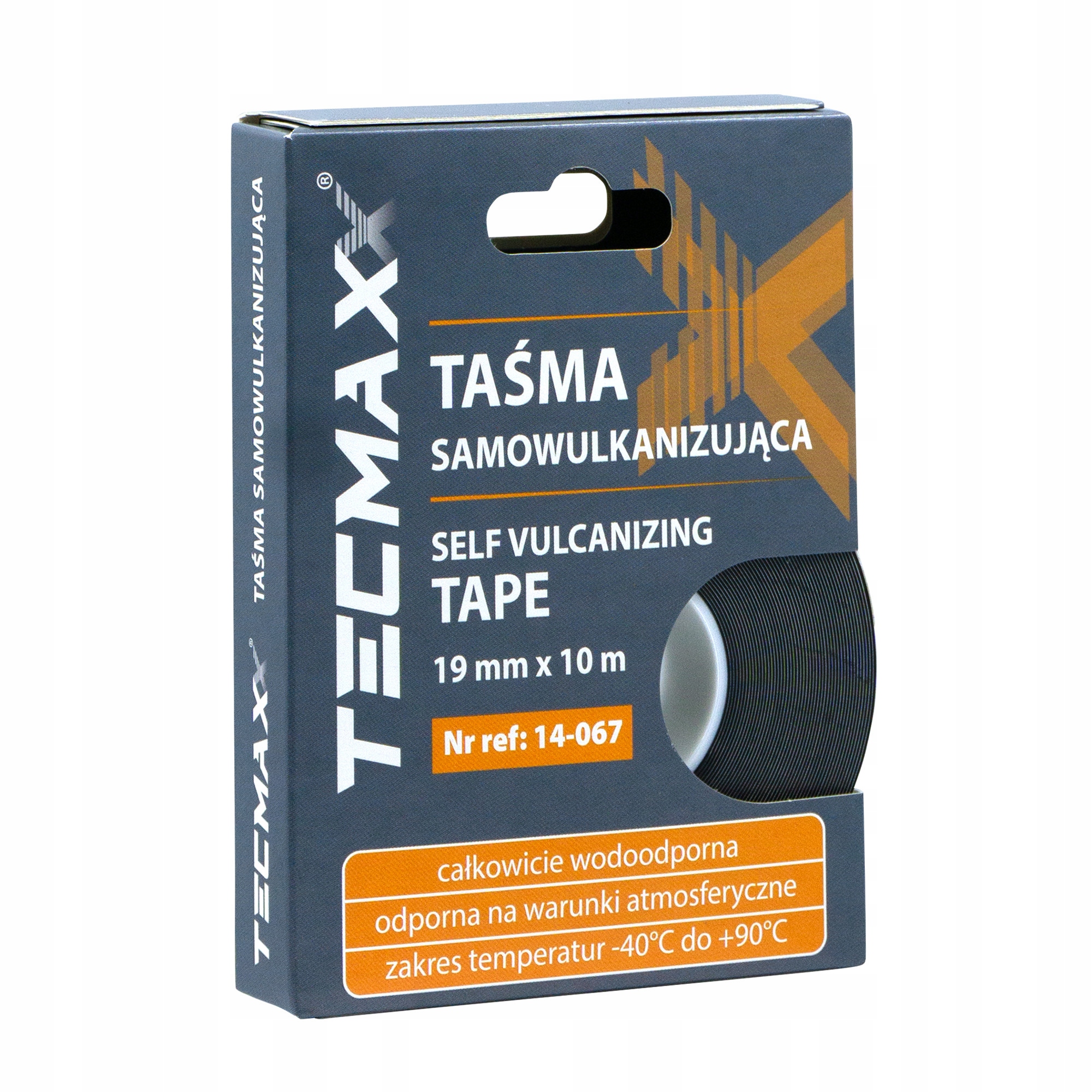 Tecmaxx Taśma Samowulkanizująca Gumowa Czarna 19mm 10mb