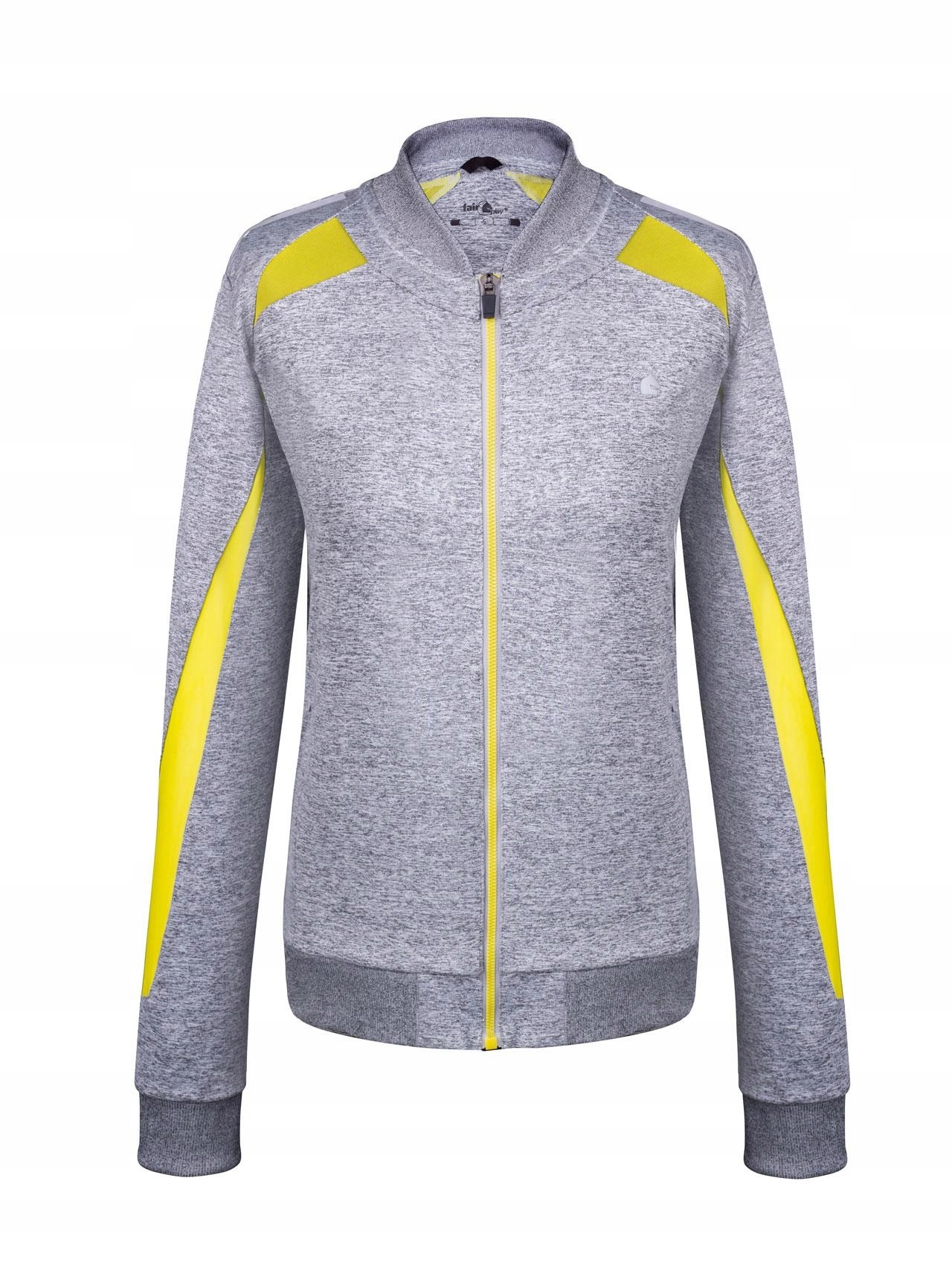 Mikina Fair Play Jager, barva šedá-limetka, velikost 42/XL