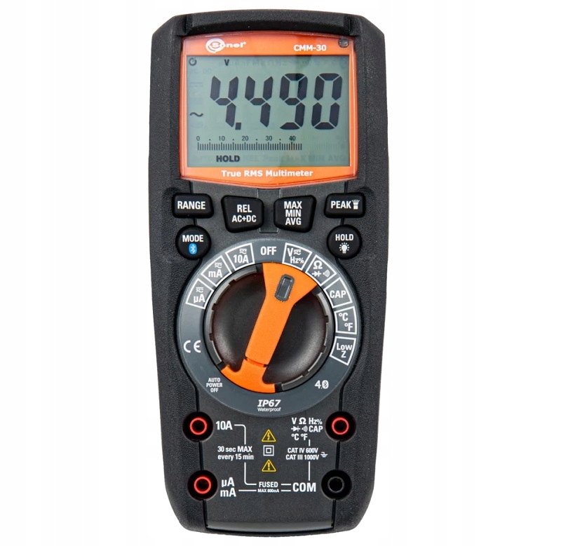 Multimetr cyfrowy przemysłowy CMM-30 Sonel Bluetooth IP67