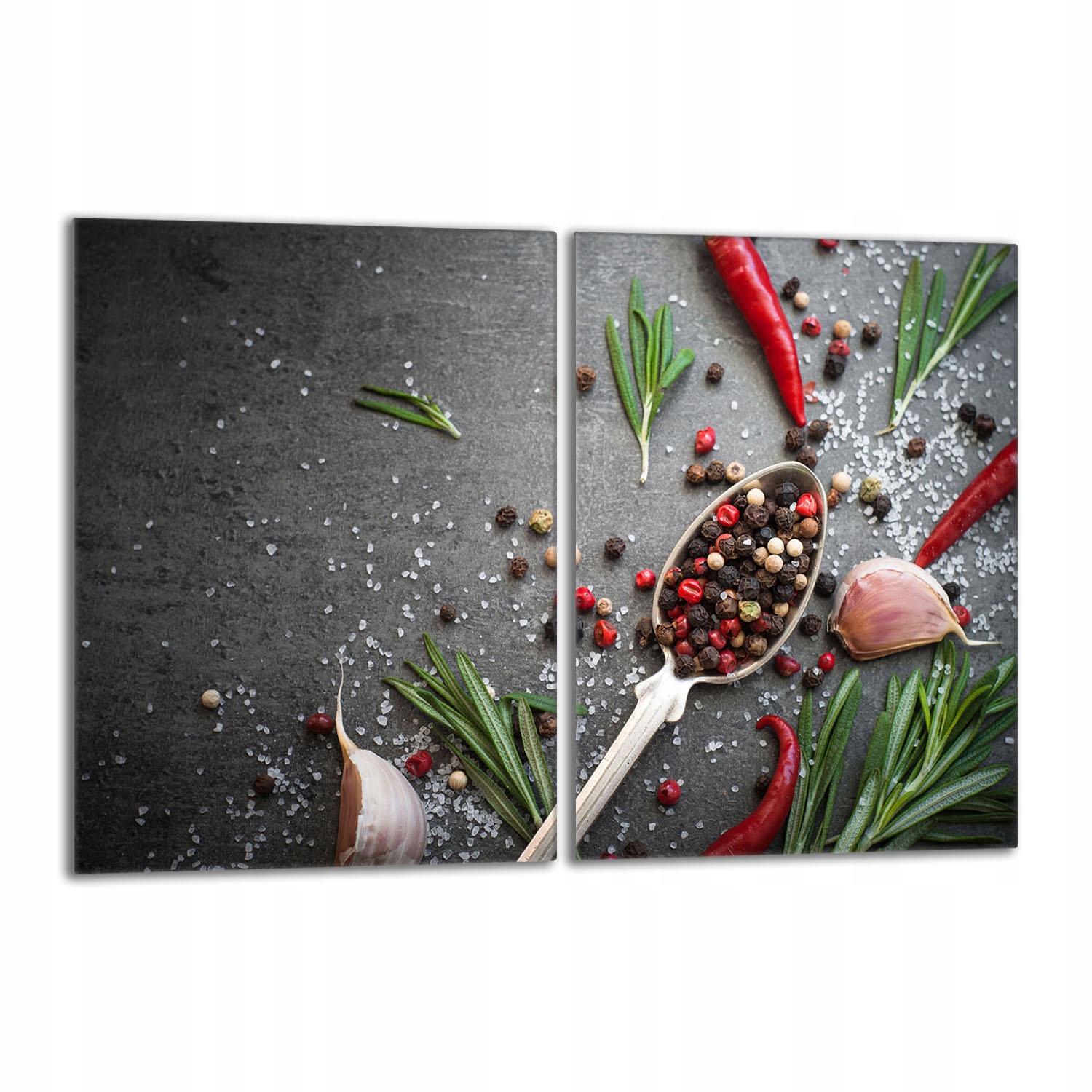 Skleněná ochranná deska na sporák 40x52 Koření do kuchyně