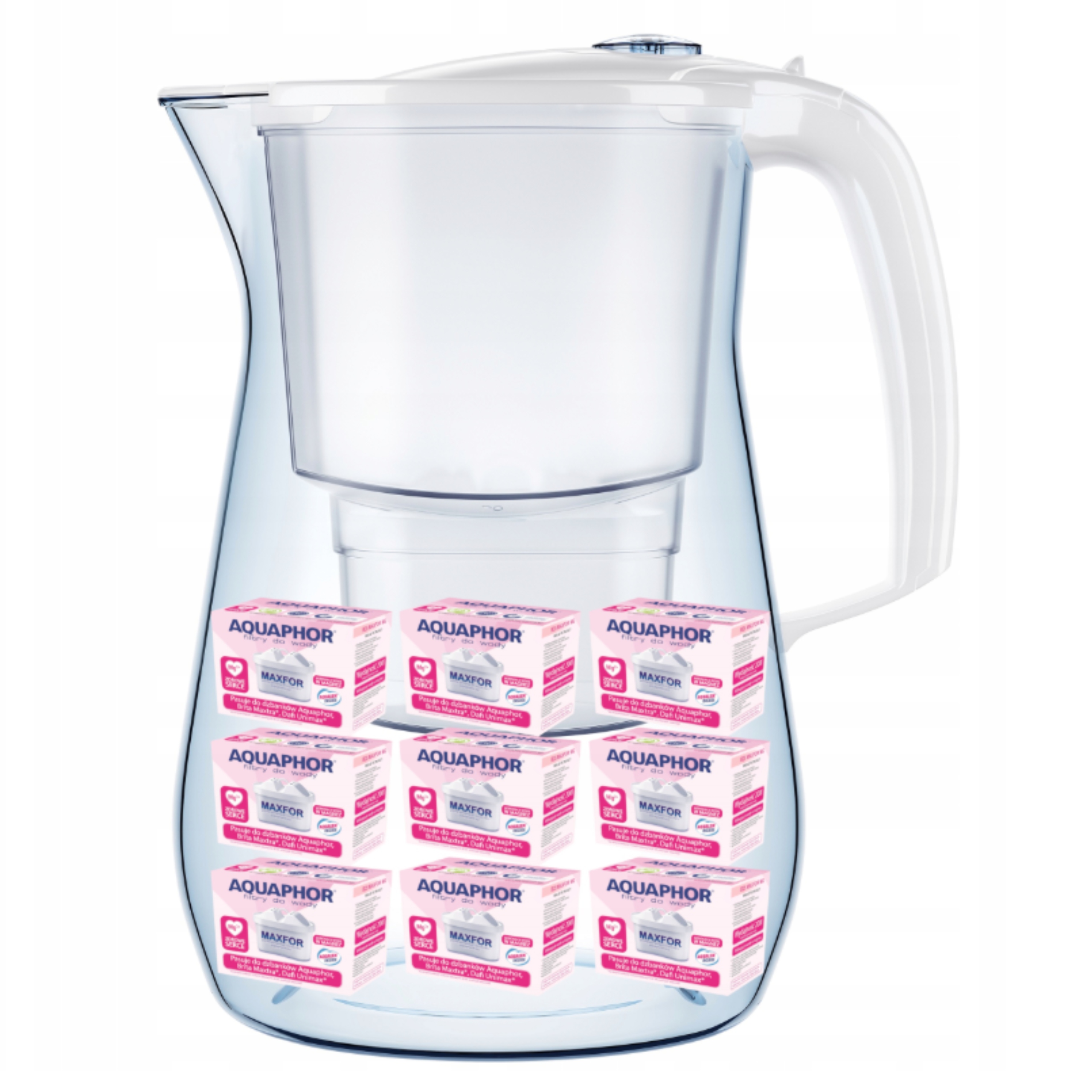 Dzbanek filtrujący Aquaphor Onyx 4,2+ 9 Maxfor Mg kolor biały