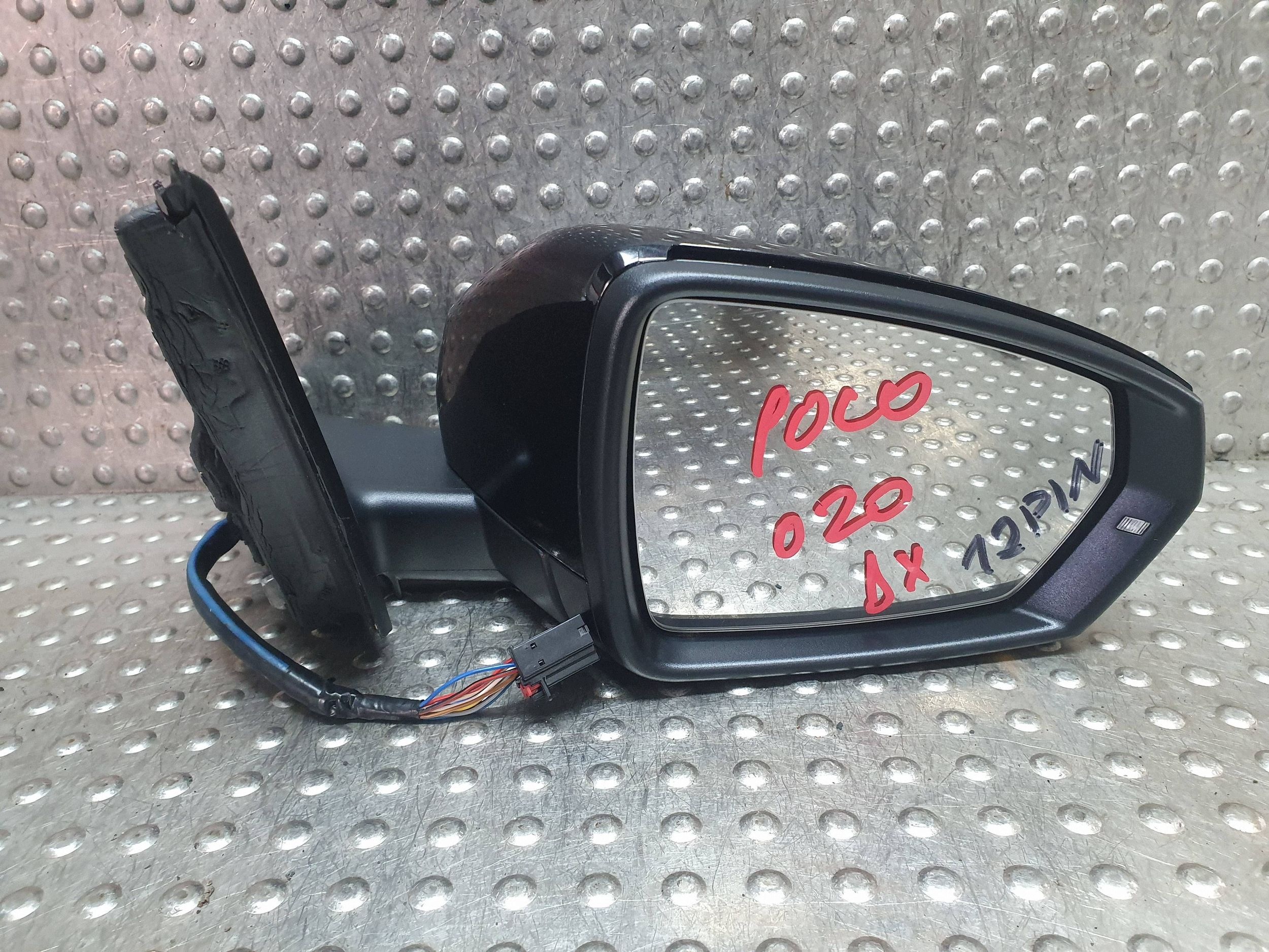 mirror right 12 PIN VW POLO VI 2G