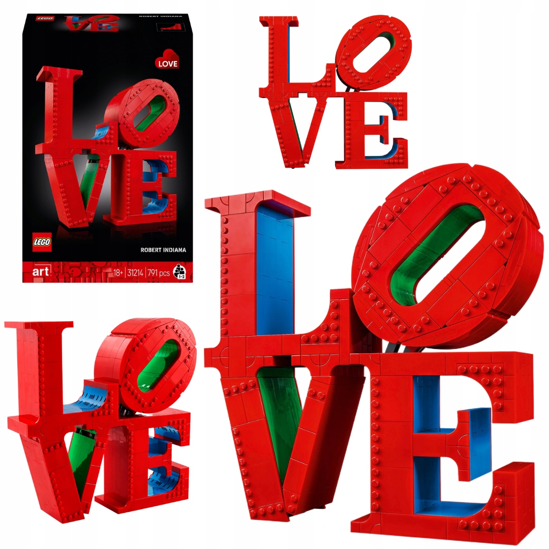 Lego Art 31214 Nápis Láska Umění Socha Láska Dárek Valentýna pro páry