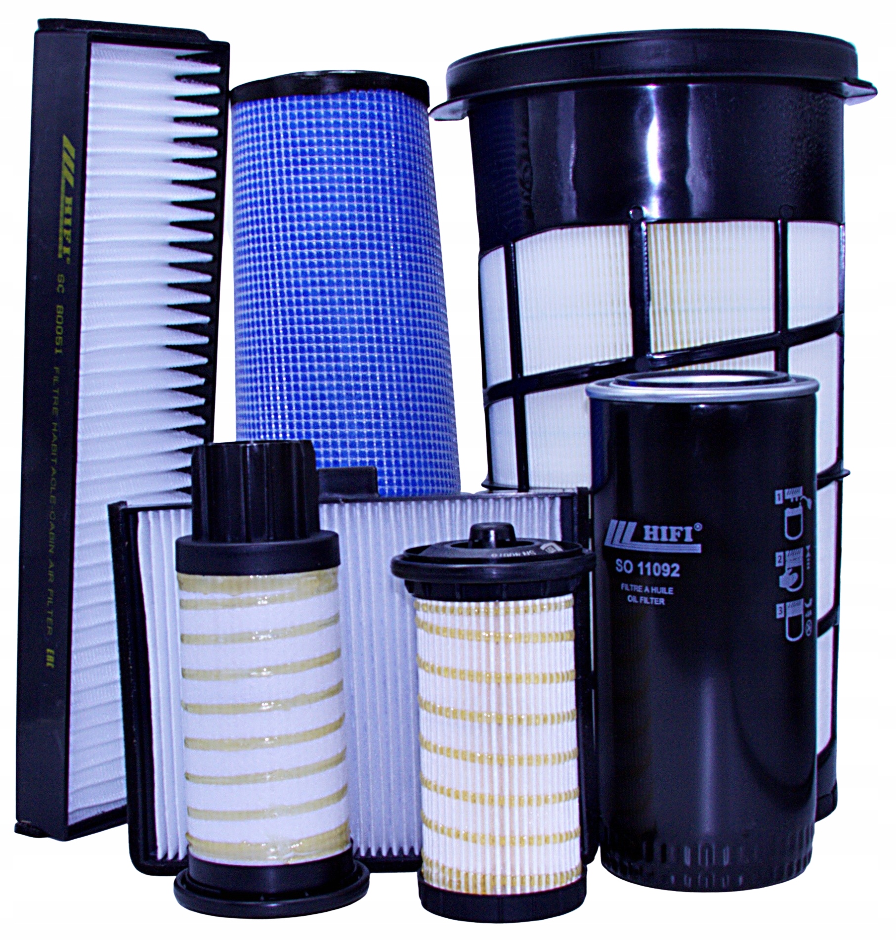 Filtry Doosan Daewoo DX140 LCR-5 – vzduch, olej, palivo, kabinové