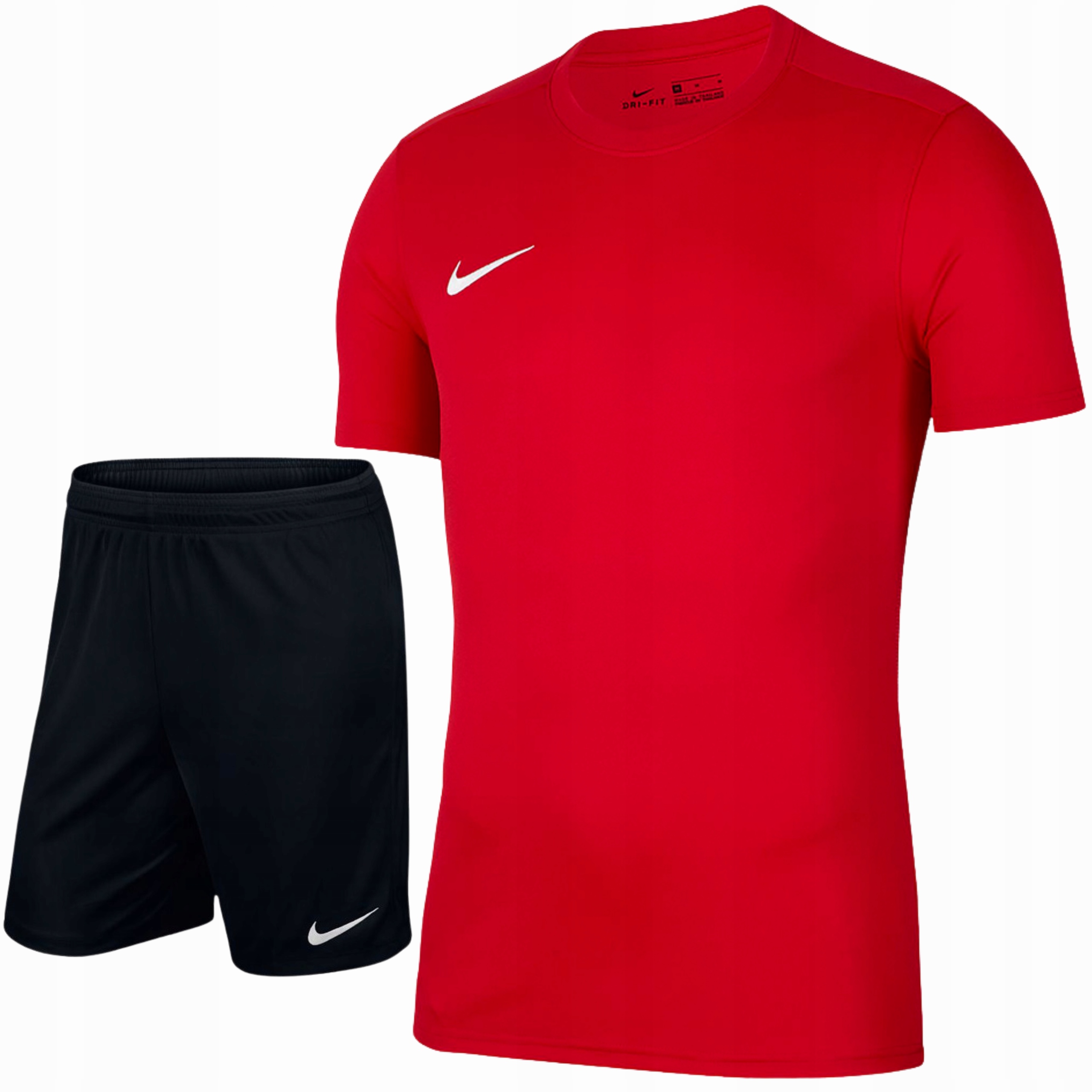 Zestaw Nike Czerwona Koszulka T-shirt Spodenki Czarne Dri-fit r.XL
