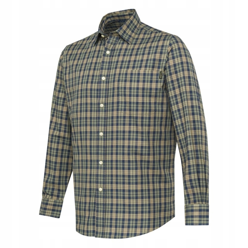 Koszulka Beretta Bryggen Blue & Sand Check (LU382) XXXL