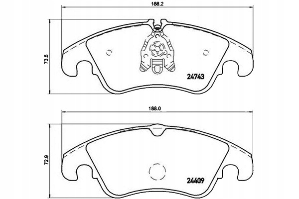 Brembo Brzdové Destičky Audi A4 (B8) 07- Přední Bre
