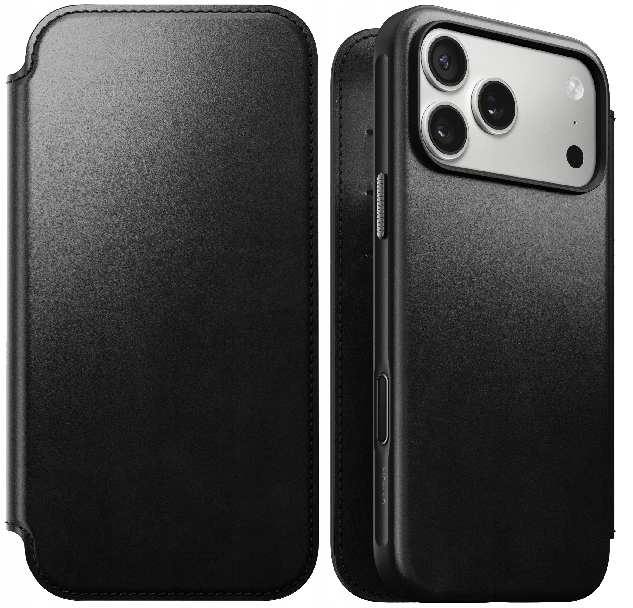 Nomad Modern Leather Folio MagSafe puzdro na knihy pre iPhone 17 Pro Max