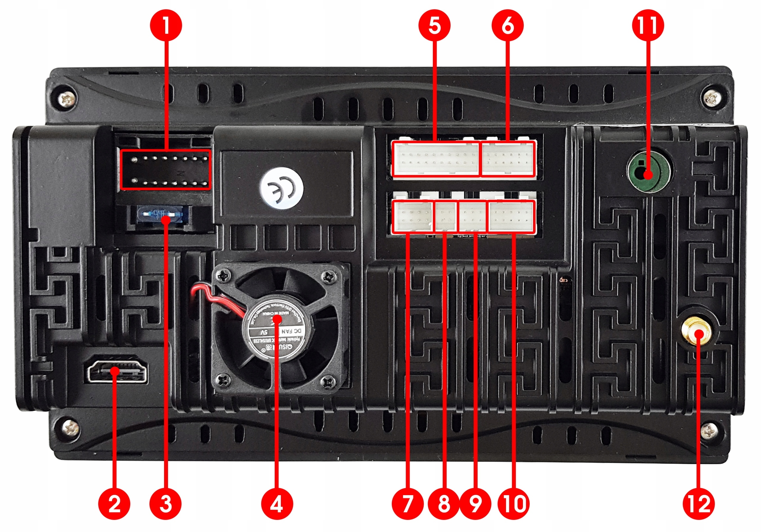 RADIO NAWIGACJA 2DIN DO PEUGEOT 307 PRZEDLIFT 2003 - 2006 ANDROID APPLE Głębokość produktu 6 cm