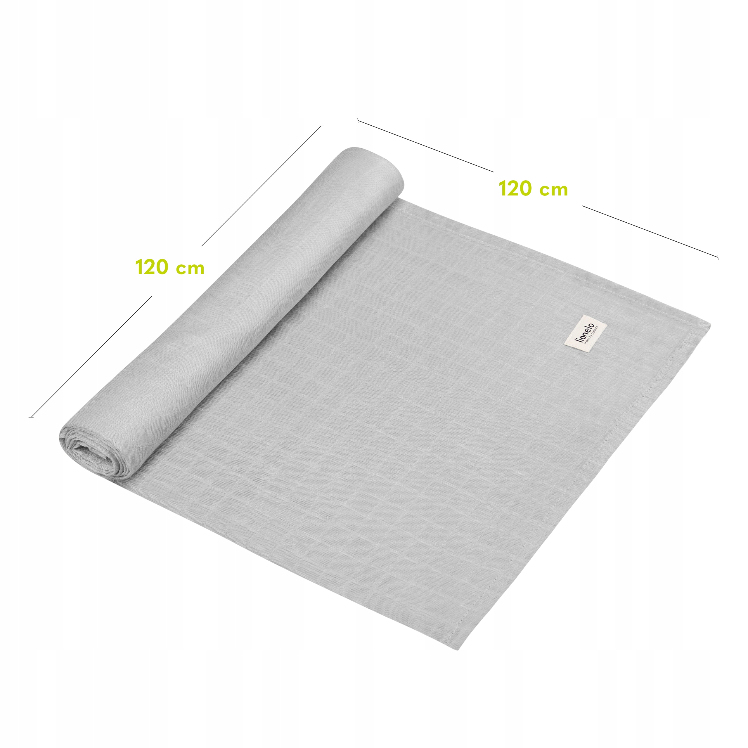 OTULACZ KOCYK BAMBUSOWY pieluszka LIONELO BAMBOO Kod producenta LO-BAMBOO GREY SWADDLE GREY STONE