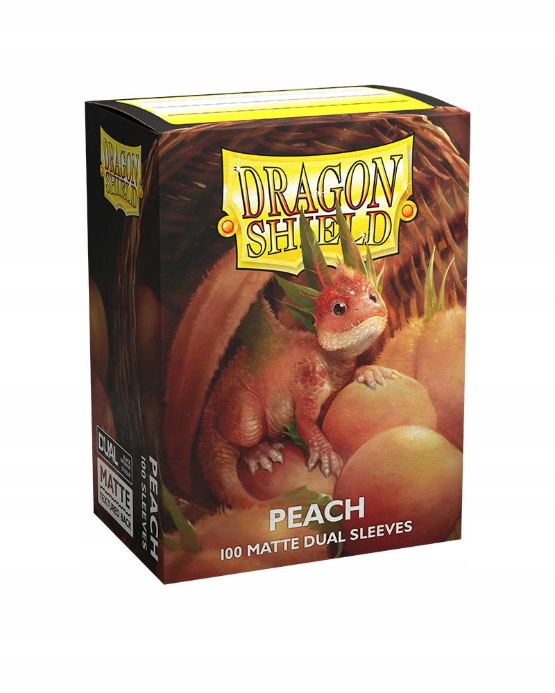 Rękawy Dragon Shield Dual Matte Brzoskwiniowe 100
