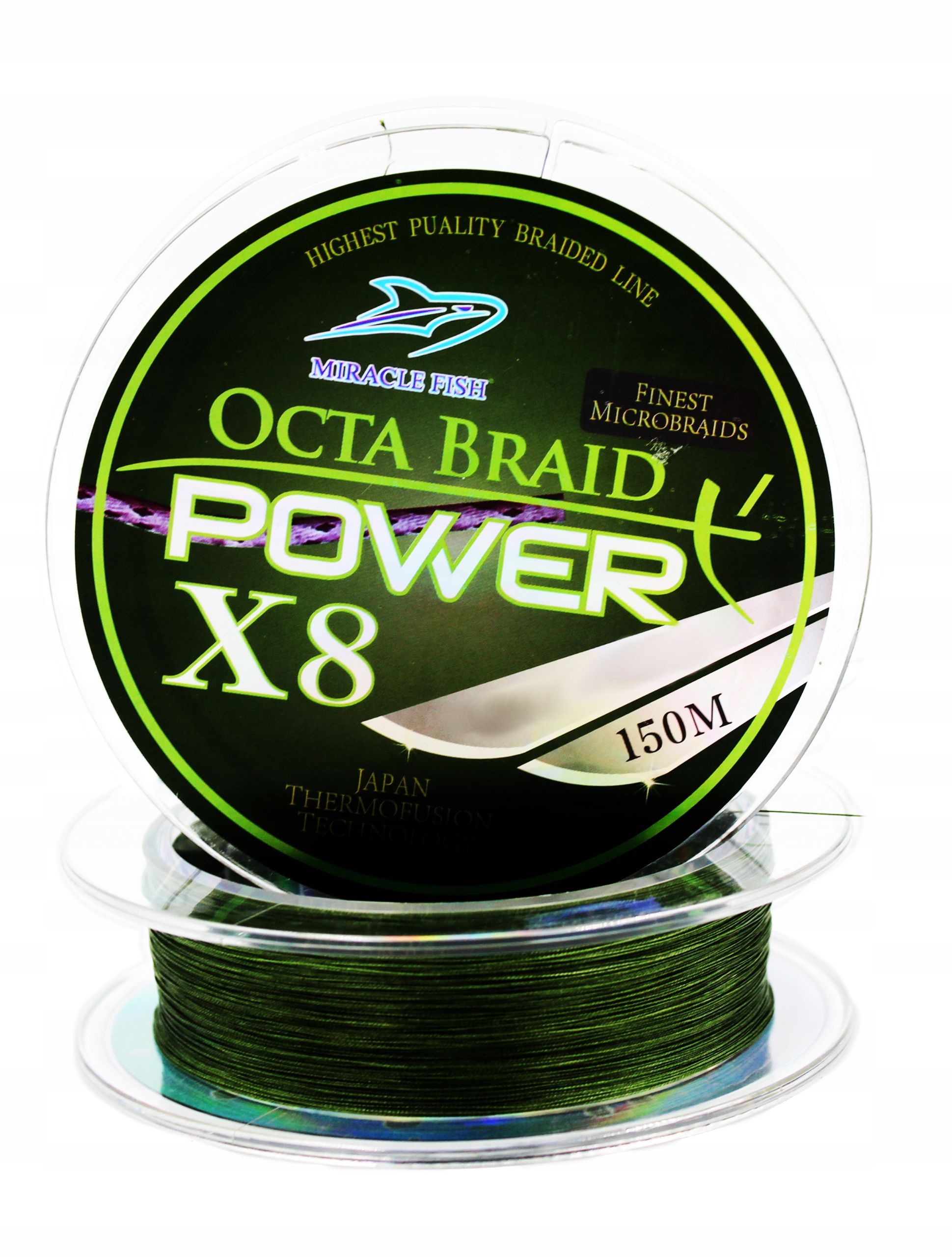 Plecionka wędkarska Grizzly Rage zielona 8 splotowa 0,18 mm 150 m 29,2 kg