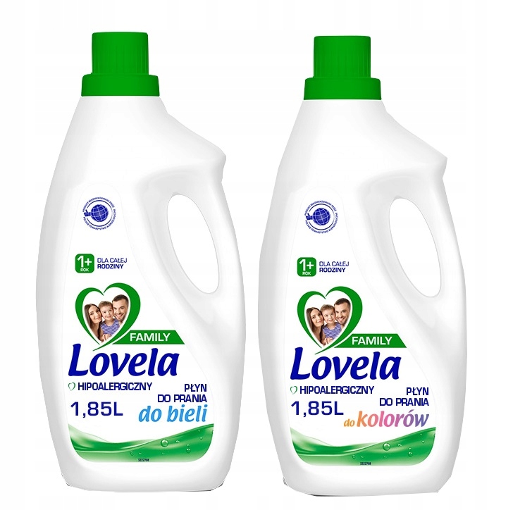 

Lovela Family Mleczko do prania 2x1,85L Kolor Biel