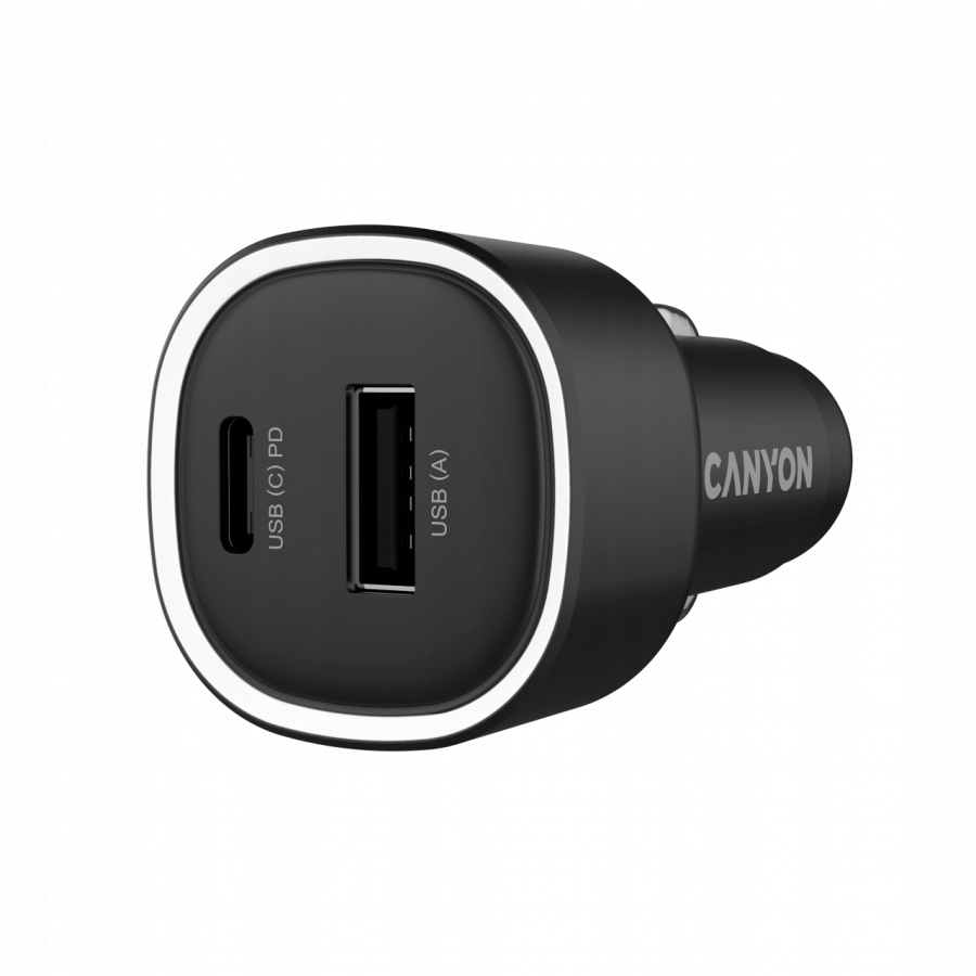 CANYON Ładowarka samochodowa OnDrive 85 PD 85W USB-A+USB-C czarna — 7