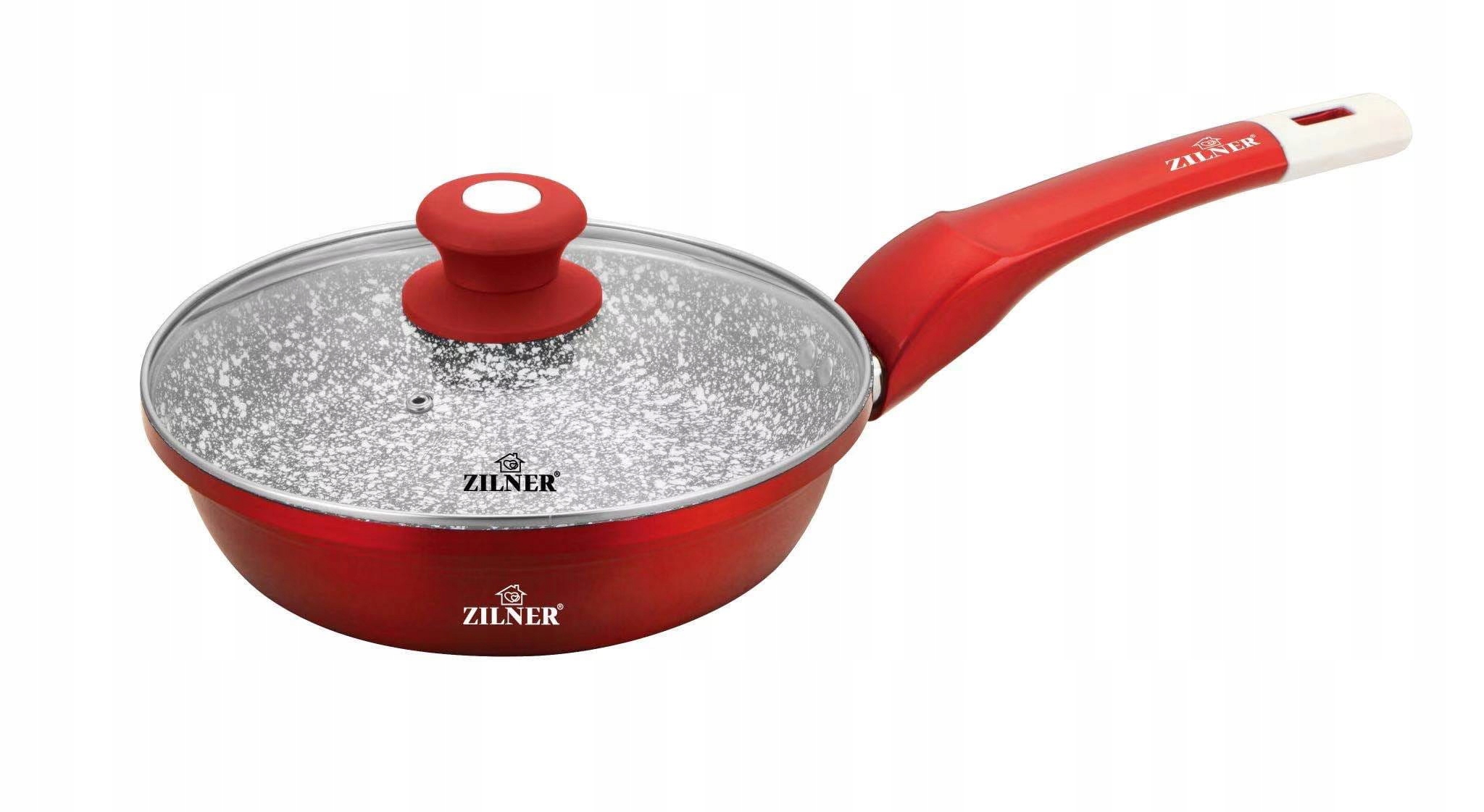 

Patelnia Zilner 14cm aluminiowa z pokrywką 9259