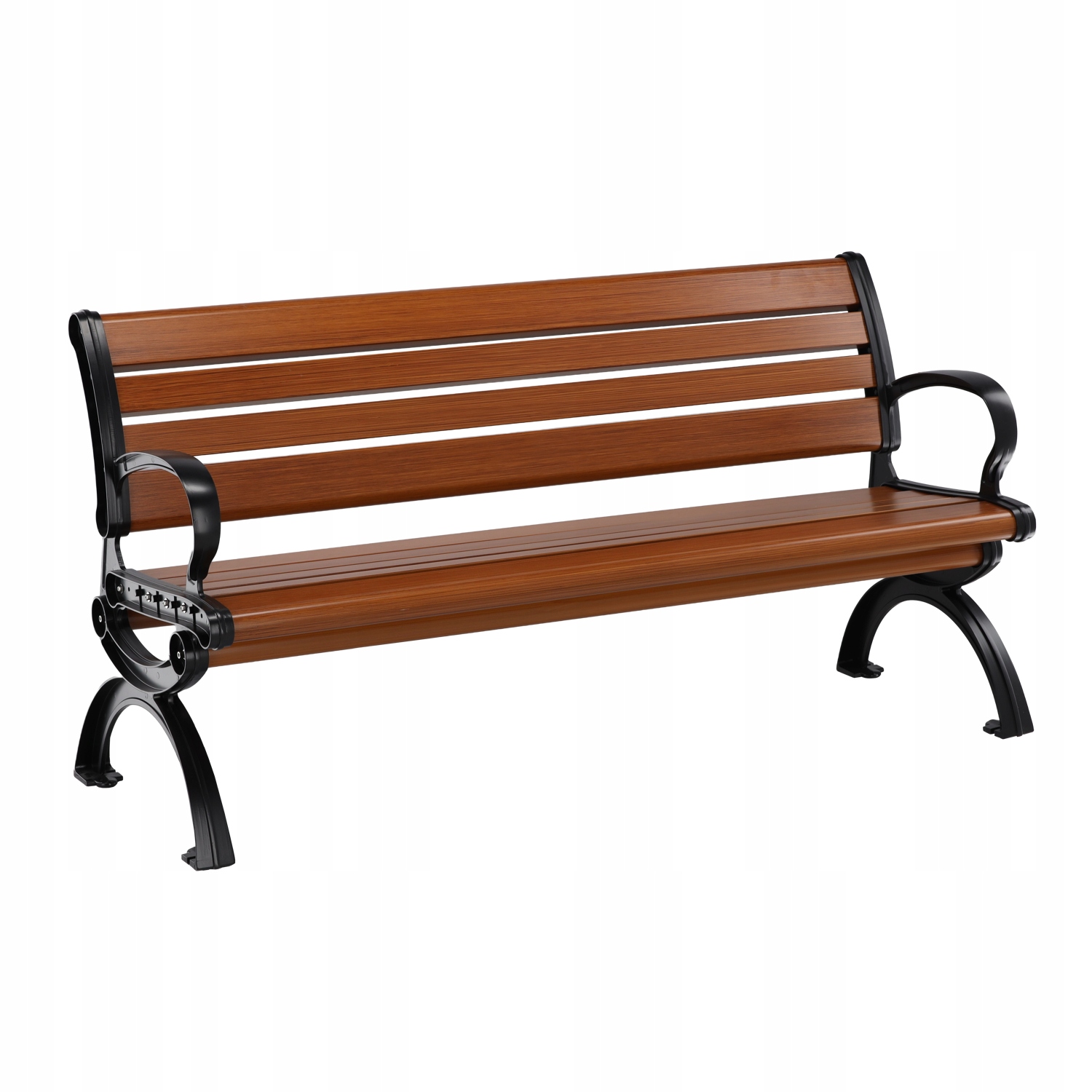 Záhradná Lavička Aluminiová „cowper“ 150 x 60 x 78 CM S Operadlom Na Terasu