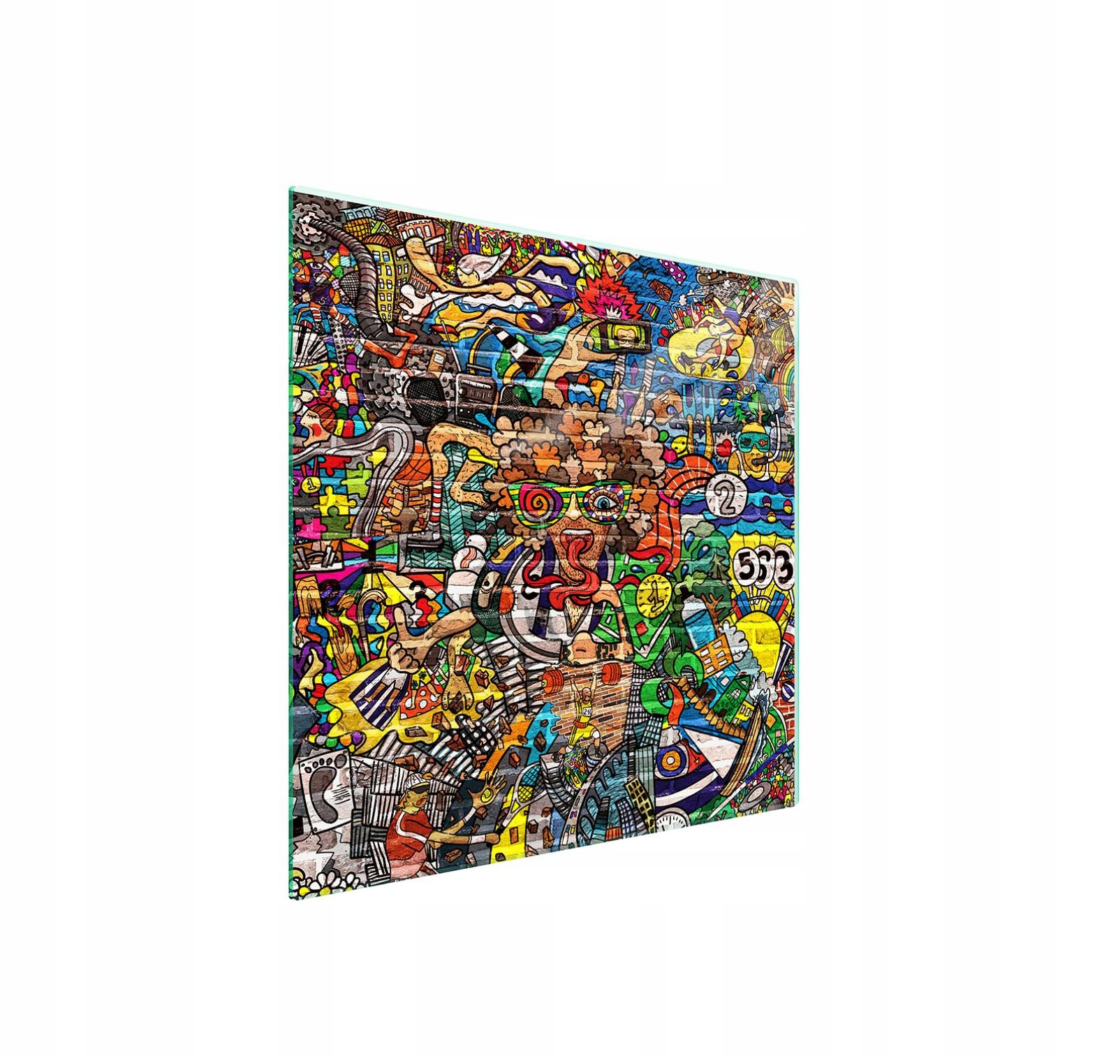 7v1 skleněná ochranná deska na sporák 50x52 Pop Art