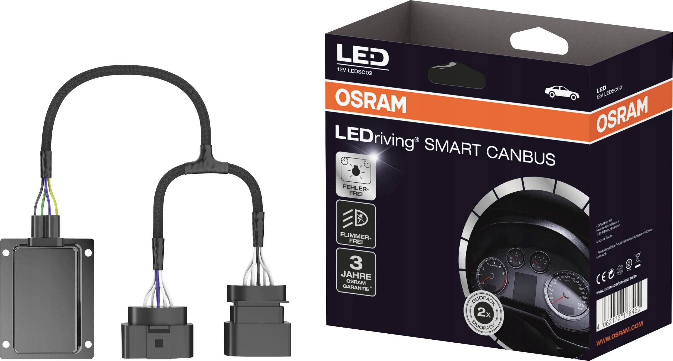 OSRAM LEDriving SMART CANBUS LEDSC02-1 + Adapter 64210DA05 VW