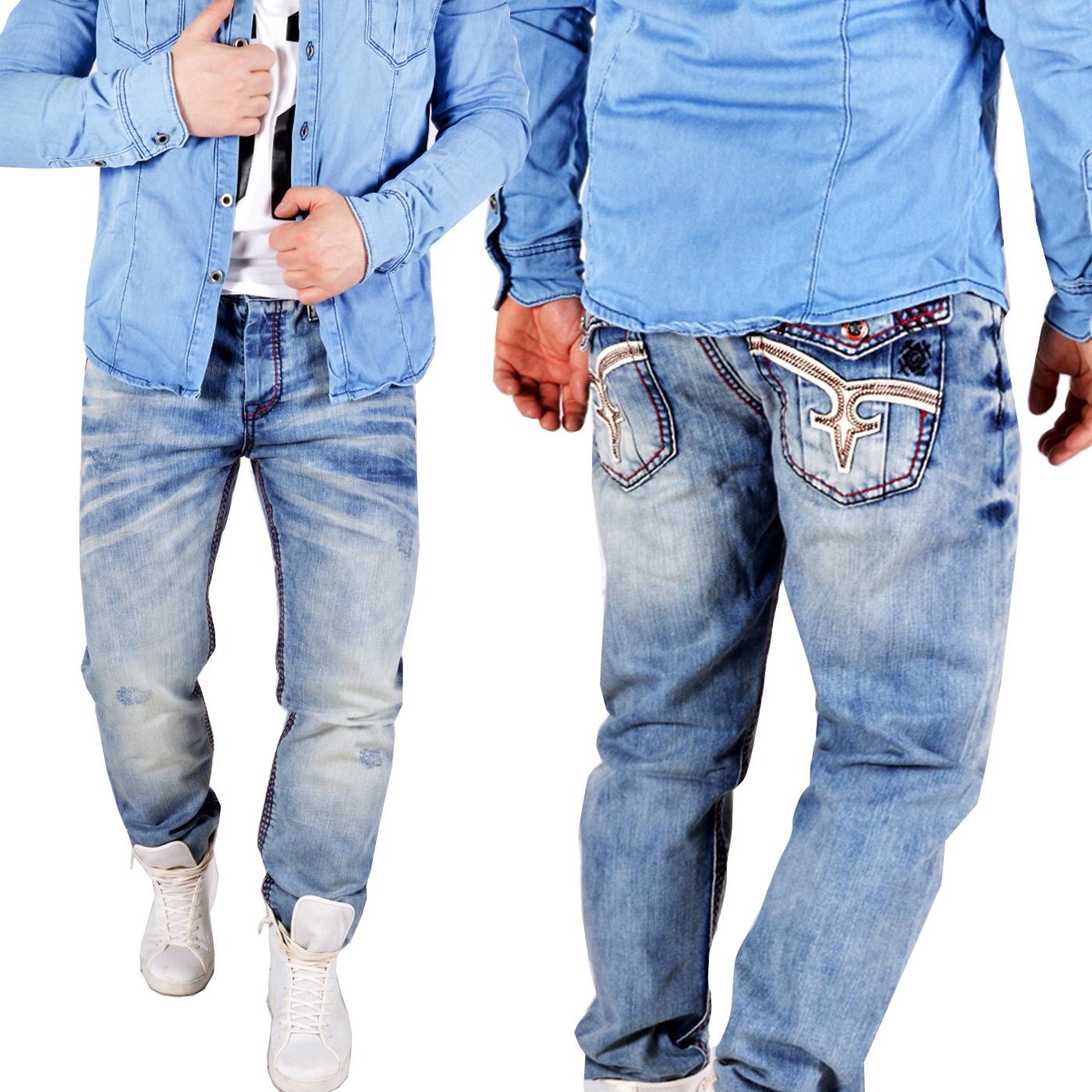 Džíny Džínové kalhoty Denim Regular, přetíratelné