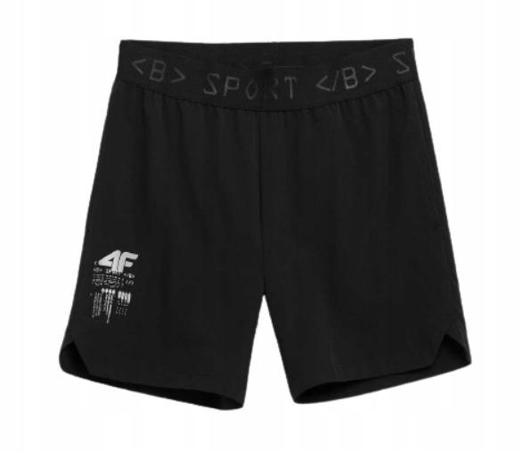 

Chłopięce krótkie spodenki 4F JSKMTR001 czarny 146