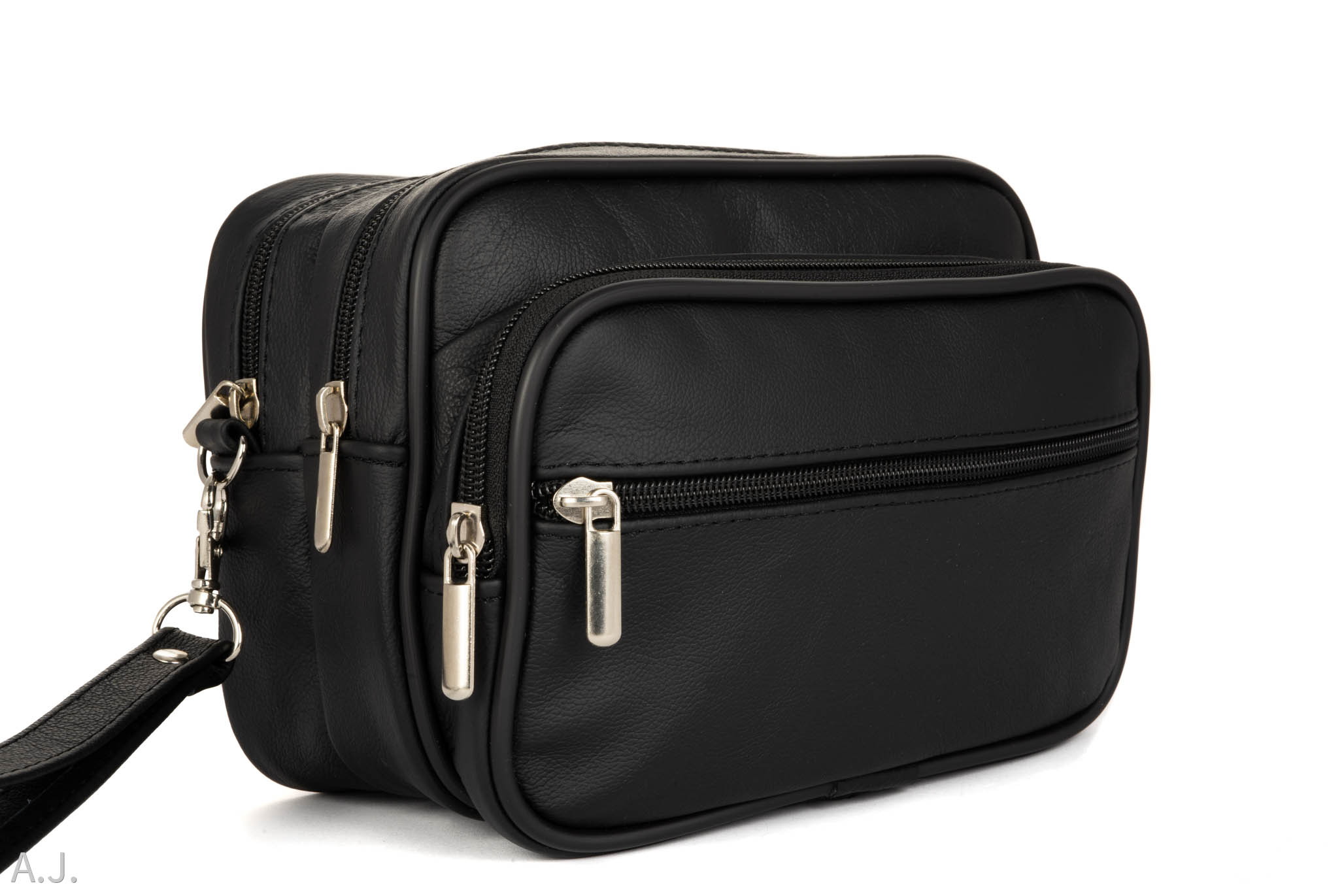 

Saszetka Skórzana do ręki Miękka Skóra 3 Komory