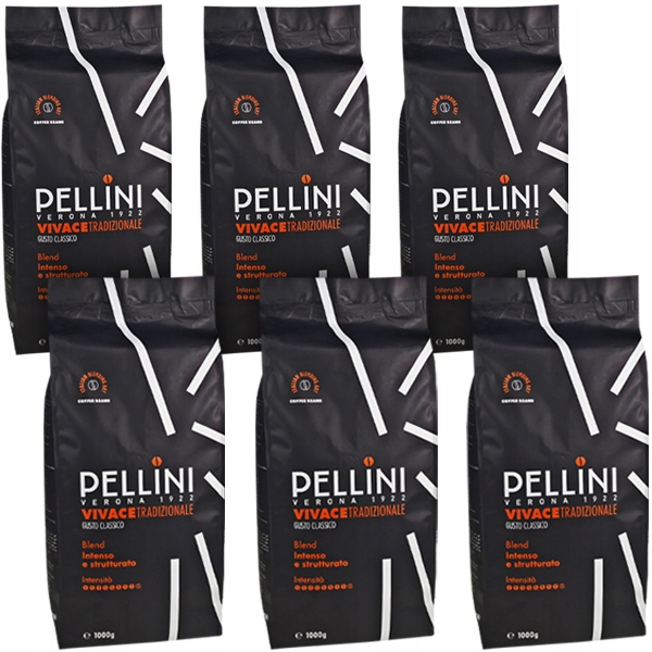 6 x Kawa ziarnista Pellini Espresso Bar Vivace 1kg videobook