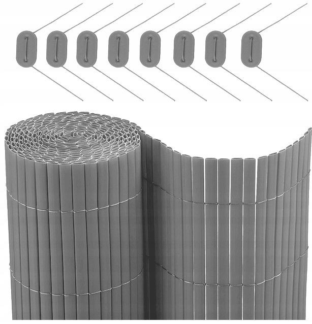 

Balkon Taras Osłona Mata 1,5x5m Pvc Jasnoszary
