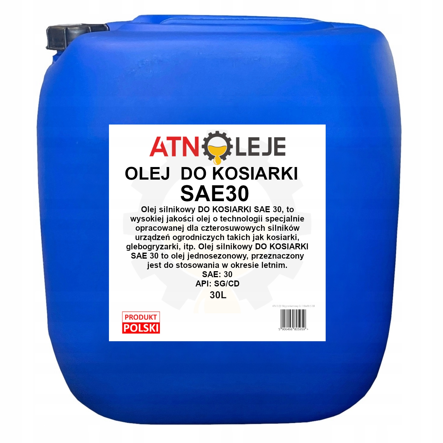 Olej Do Kosiarki Sae 30 30L