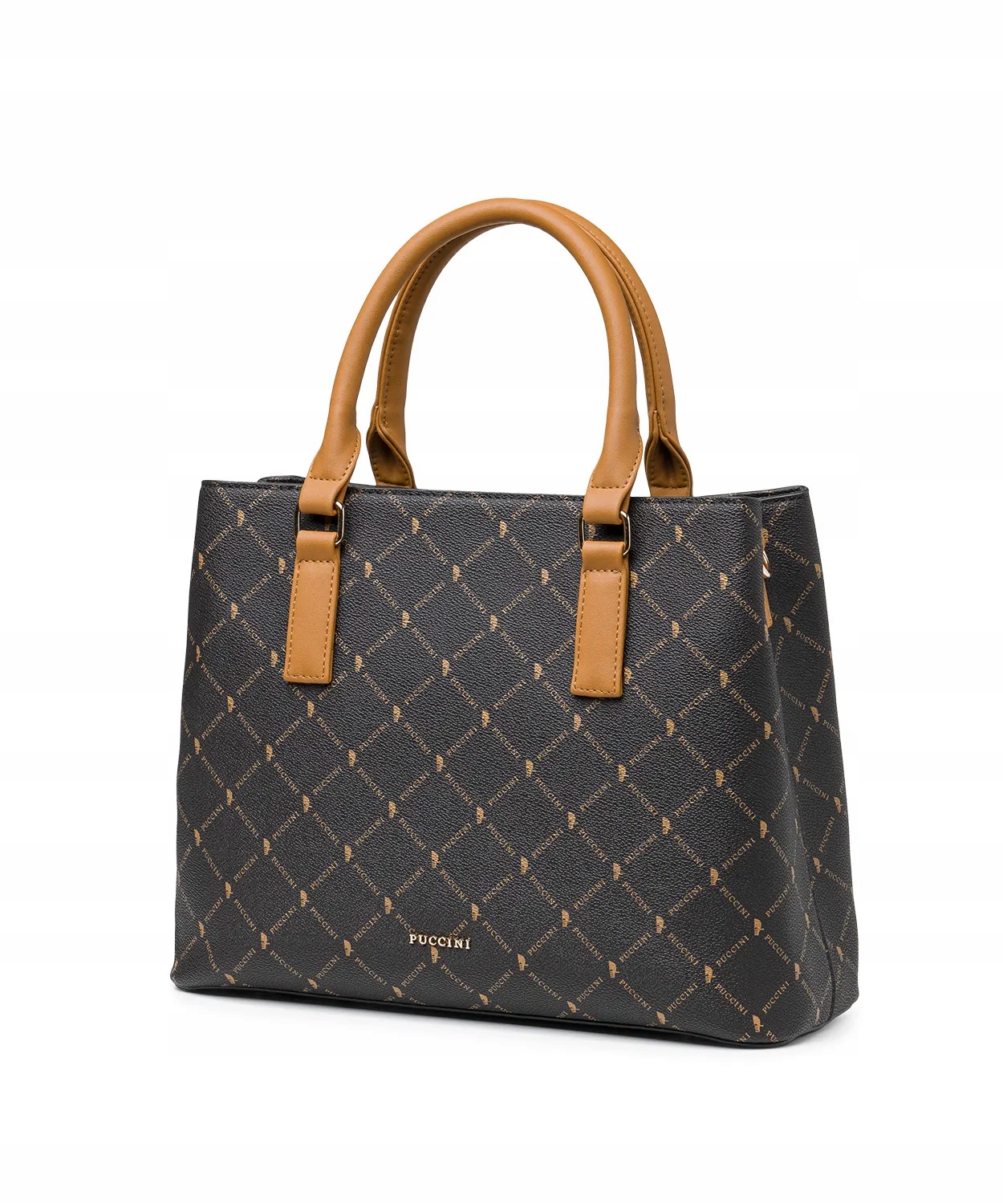 Dámská malá kabelka Kufřík přes rameno Monogram Puccini Hnědá BLXP0049D-2