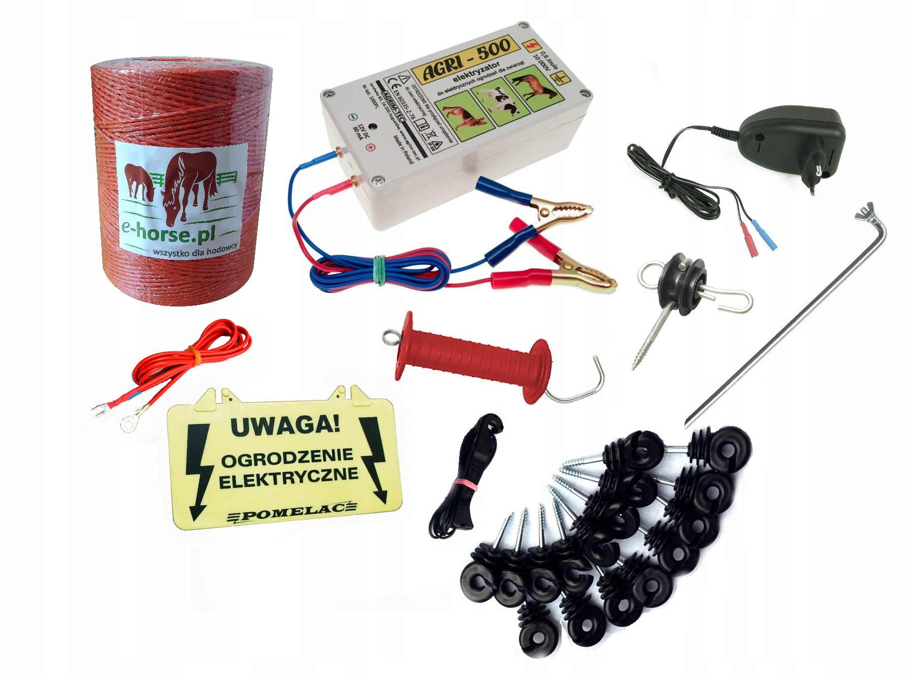 Zestaw kompletny pastuch elektryczny dla psa 103A